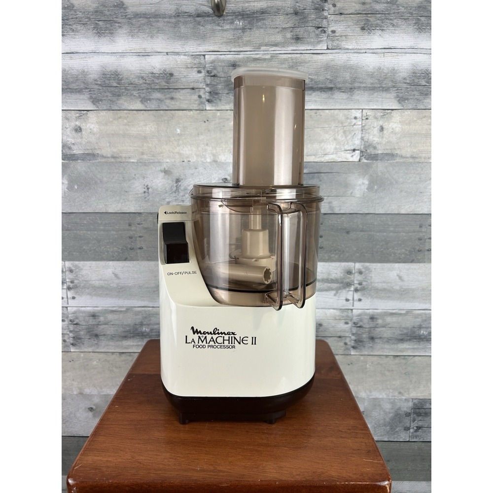 Vintage Moulinex Regal La Machine II Food Processor works great COMPLETE Tested!